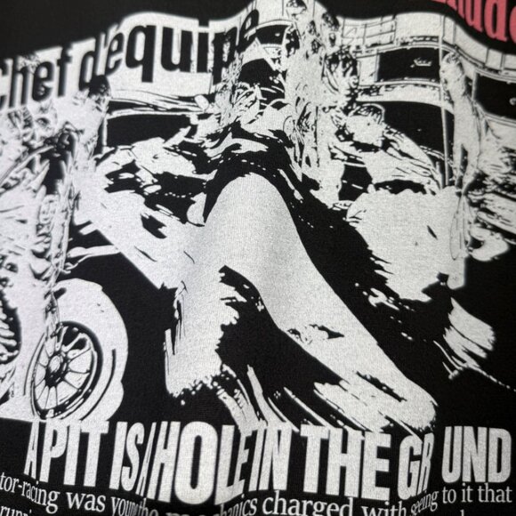 Rhude Cotton Champions du Monde Black T-Shirt - Picture 6 of 8